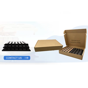 Paneles Acústicos Decorativos <span class=keywords><strong>para</strong></span> Techo y Pared, Personalizados, de MDF Natural, 100% Fibra de Poliéster, Aislamiento <span class=keywords><strong>Acústico</strong></span> Interior - Product Image 6