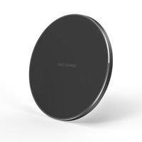 Cargador Inalámbrico Universal de Escritorio para Android, 5W 10W 15W, Cargador Rápido Inalámbrico para Teléfonos Móviles con Luz LED