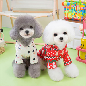 Vêtements de Noël glamour <span class=keywords><strong>pour</strong></span> animaux de compagnie-Pull fantaisie du Père Noël <span class=keywords><strong>pour</strong></span> petits chiens, vêtements <span class=keywords><strong>pour</strong></span> chats, vêtements d'hiver chauds <span class=keywords><strong>pour</strong></span> chiens - Product Image 2