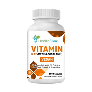 Capsules de Vitamine B12 les Plus Vendues, Contenant du Folate et de la Vitamine B12, Favorisent le Bien-être Général, Capsules de Vitamine B12 - Product Image 1