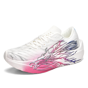 Chaussures de course artistiques à motif d'<span class=keywords><strong>aigle</strong></span> <span class=keywords><strong>pour</strong></span> hommes et femmes, baskets de sport en tricot flexible avec plaque en carbone et soutien optimal de la voûte plantaire réactif - Product Image 3