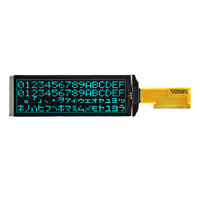 Modul Layar PMOLED 2,89 Inci 20x4 Karakter dengan Driver US2066 Antarmuka SPI/I2C/Paralel