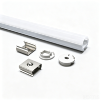 Profilé en aluminium pour bande LED, diffuseur de lumière LED pour éclairage de meuble