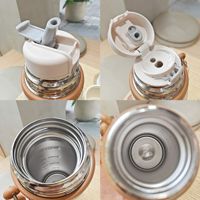 Md398 Gobelet à vide pour enfants Tasse à vide en acier inoxydable Tasse à café double avec infuseur à thé pour l'école et le bureau