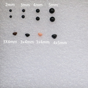 Ojos de gato de cristal de lana fieltro coloridos en forma de ojo, hechos a mano, para muñecas de frijol negro, ojos para mascotas, suministros de manualidades para juguetes DIY - Product Image 2