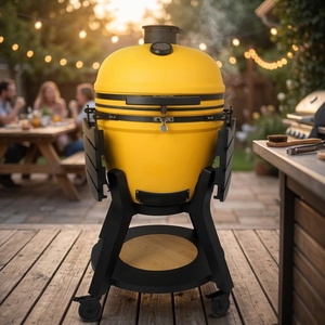 Parrilla Kamado de Cerámica, <span class=keywords><strong>Ahumador</strong></span> de Carbón, Serie S, Parrilla Moderna Portátil con Ruedas, 13-27 Pulgadas, Cocina <span class=keywords><strong>para</strong></span> Exteriores - Product Image 1