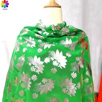 Tissu en mousseline de soie 100 % polyester, tissé uni, teint, écologique, personnalisé, imprimés Koshibo foncés, pour textiles de maison pour filles, vente en gros d'usine