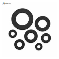 Black Flat Washers Assorted Sizes Ring Spacers for Fastener Assembly