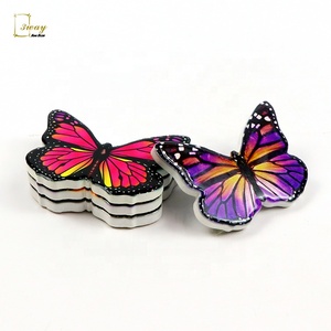 OEM Customizable Personalised butterfly Souvenir Printing Gifted Crafted Ceramic Fridge <strong>Magnet</strong> Sticker Customised - Product Image 3