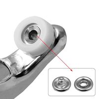 Outil d'installation de boutons à cinq broches Kit d'outils à pression en métal Snap Ring Pince de fixation de ceinture Kit d'outils de serrage pour la couture de vêtements