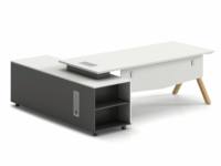 Muebles de Oficina Comerciales Personalizados, Escritorio Ejecutivo de Lujo en Forma de L, Diseño Moderno para Jefe, Director Ejecutivo o Gerente