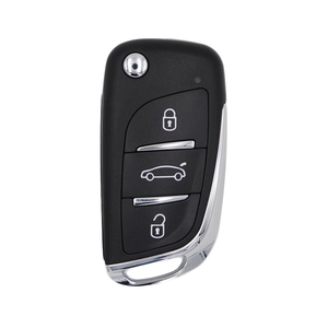 Coque de clé de voiture à 3 boutons, remplacement en ABS noir, entrée sans clé, compatible avec divers modèles - Product Image 1