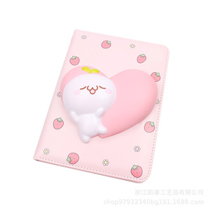 Pu Fidget Toy Notebook With Strawberry Design Slow <b>Rebound</b> 3D Sticker For Kids Gift Unisex - Product Image 4