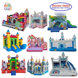 Casa de rebote <span class=keywords><strong>Lego</strong></span> inflable personalizada de Pvc de 13 pies por 13 pies con soplador deslizante, juego deportivo para patio trasero - Product Image 4