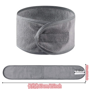 2023 नई चेहरा धोने मेकअप Hairbands फैक्टरी प्रत्यक्ष हेडबैंड समायोज्य उच्च मात्रा स्पा सिर बैंड के लिए कम Moq कस्टम लोगो - Product Image 6