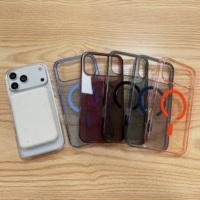 Étui magnétique de haute qualité pour iPhone 18 17 16 15 Pro Max, coque rigide transparente en PC, couleur translucide, pour téléphone portable