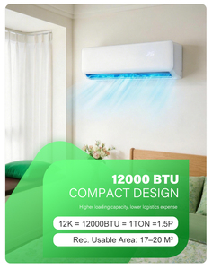 เครื่องปรับอากาศแบบแยกส่วน 12000 บีทียู 1.5 แรงม้า ระบบทำความเย็น สมาร์ท ไวไฟ  สำหรับบ้าน  12000 บีทียู เหมาะสำหรับบ้านขนาดเล็กถึงขนาดกลาง - Product Image 3