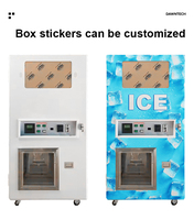 Distributeur automatique de glace commercial, machine à glace en vrac en acier inoxydable, garantie 3 ans, gestion basée sur le cloud, libre-service 24h/24