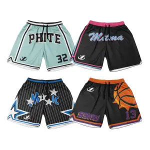 Short de ville rouge de basket-ball en polyester double couche durable tissu à mailles épaisses maillot de basket-ball uniforme et short pour fille