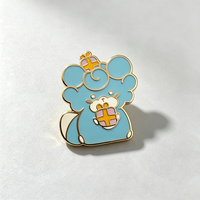 Badge personnalisé pas cher en métal plaqué, broche à boucle en forme de fleur, badge créatif en métal émaillé souple pour anniversaire, personnalisable