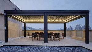 <span class=keywords><strong>Pergola</strong></span> en aluminium de luxe 3x4 avec lames orientables, <span class=keywords><strong>pergola</strong></span> d'<span class=keywords><strong>hiver</strong></span> pour l'extérieur avec LED, toit imperméable gratuit, abri de jardin, couvertures de patio - Product Image 2