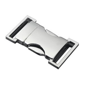 Hebilla de Liberación Lateral de Aleación de Zinc de 25 mm, Plateada y Negra, Resistente para Bolsos - Product Image 4