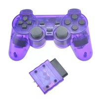 Control Inalámbrico Transparente con Bluetooth para PS2, Control con Vibración de 2.4G para PS2, Joystick