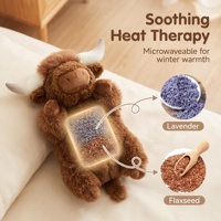 Peluche de Yak lestée en lin et lavande, chauffable au micro-ondes, super douce, en tissu Talla, certifiée BSCI CPC, prise en charge OEM ODM