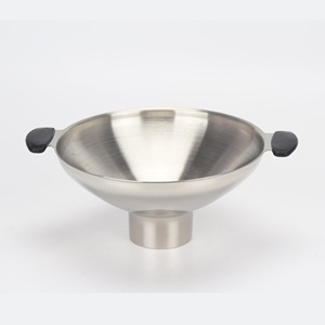 Widget de cocina de acero inoxidable, filtro de embudo de doble asa para aceite, líquidos, condimentos, salsa de mermelada - Product Image 1