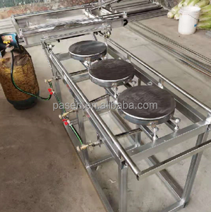 Automatico piatto arabo pane che fa la <span class=keywords><strong>macchina</strong></span> Al Forno piatto <span class=keywords><strong>pancake</strong></span> maker spinta a mano dosa <span class=keywords><strong>macchina</strong></span> di cottura - Product Image 2
