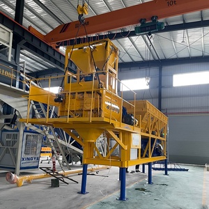 Nieuwe Ce China Fabriek Fabrikant Aangepaste Controle 25m3/H Kleine Mobiele Asfaltfabriek <span class=keywords><strong>Hzs25</strong></span> Elektrische Betonmenginstallatie - Product Image 4