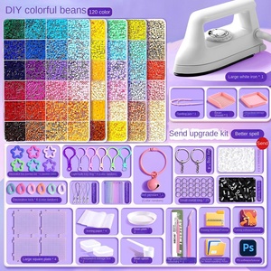 Vendita diretta della fabbrica 16800 di vendita calda 2mm perline di riso semi di fagioli Puzzle divertenti fai da te gioielli fatti a mano riso vetro Set scatola di perline - Product Image 1