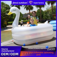 Piscine gonflable pour enfants en forme de canard, en PVC, épaissie et résistante à l'usure, pour les activités de natation et de baignade
