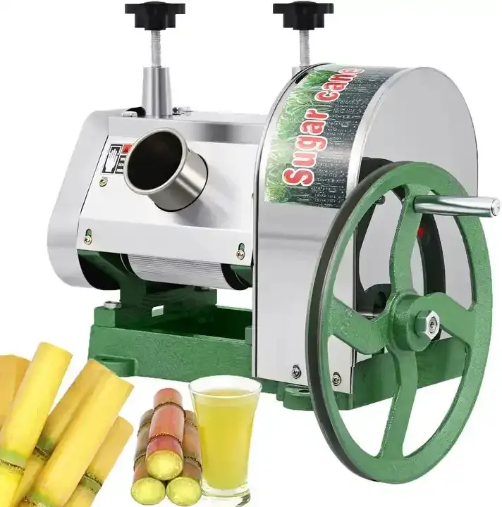 Home Commercial Portable Manual Type Mini Small Scale Sugar Cane Sugarcane Juice Making Juicer Extractor Machine For Sale