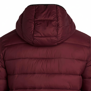 Chaqueta de Invierno Casual para Hombre con Logotipo Personalizado en Lona, Chaqueta Acolchada con Logotipo Frontal, Mangas Largas, Diseño Elegante - Product Image 2