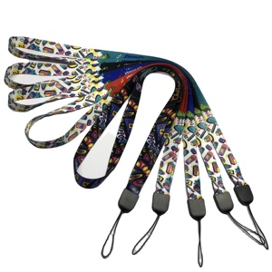 Customized Promotional Cheap <b>Polyester</b> Sublimation Printing Heat Transfer Hanging Around Neck Strap <b>Lanyards</b> with logo Custom - Product Image 1