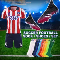 Retro orijinal kapalı açık Cr7 çim özel Logo futbol Cleats örme kazak çorap botları spor futbol futbol ayakkabıları erkekler için