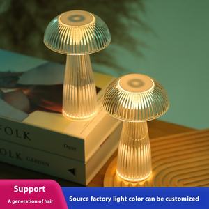 Lámpara de mesa moderna de medusas de setas de cristal remoto nuevo transfronterizo para <span class=keywords><strong>Amazon</strong></span> Nightlight ambiente decorativo - Product Image 2