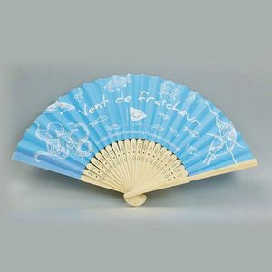 พัดพับลายสวยหรู พระแม่กัวดาลูป งานฝีมือไม้ไผ่โบราณ สำหรับของที่ระลึกคริสต์มาส ฮาโลวีน ของตกแต่งทำมือ ของที่ระลึกสำหรับโฆษณา - Product Image 3