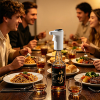 Fabrieksnieuwe LED digitaal display scherm elektrische wijn dispenser slimme snelle whisky/wijn beluchter eenvoudige installatie op verschillende flessen