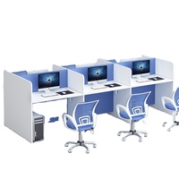 Bureau d'examen scolaire en bois sur mesure avec panneaux de confidentialité 3 faces et écran anti-regard, mobilier scolaire avec tiroir de rangement