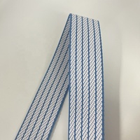 Nouveau Design Double Face Chaîne Ligne Motif Tissage Motif Jacquard Polyester Sangle 38mm Large