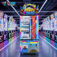 Machine de jeu à prix à monnayeur en acier inoxydable et plastique, version anglaise, pour centres commerciaux et lieux de divertissement