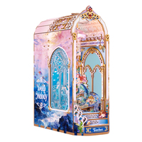 Tonecheer Vente en gros uniquement Deep Melody Kit de puzzle 3D en bois découpé au laser LED DIY pour niche à livres, pour cadeaux et détaillants de briques et de mortier