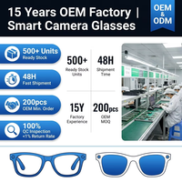 Lunettes Intelligentes Technologiques 1300w Pixels Rechargeables avec Reconnaissance d'Image WiFi, Étanchéité IPX-5 et Assistant IA