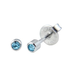 Kristall-Ohrringe mit Fassung, durchstechbar, Patronenform, gemischte Farben, 24 Stück je Farbe, sterilisiert, Einwegartikel - Product Image 5