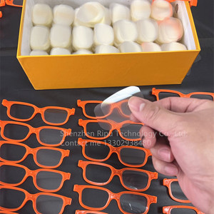 Nhựa chromadepth <span class=keywords><strong>3D</strong></span> kính quang phổ tách đầy màu sắc tối giấy nhiễu xạ Kính phân cực <span class=keywords><strong>3D</strong></span> kính - Product Image 4