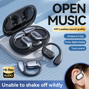 オープンイヤーTWSイヤホン スマートLED電源インジケーター付き ワイヤレス<span class=keywords><strong>Bluetooth</strong></span> 5.4ヘッドホン 空気伝導スポーツマイク iPhone対応 - Product Image 4