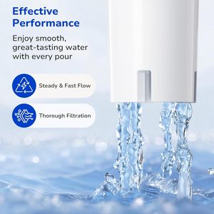 Cartouches de filtre à eau de remplacement en charbon actif de haute qualité, design classique pour pichet, pour usage domestique - Product Image 3