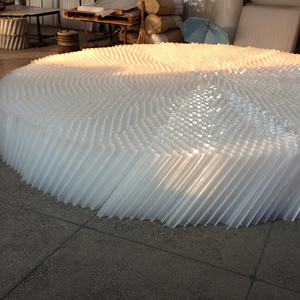 צינור נטוי חלת דבש עם רשת Frp <span class=keywords><strong>Pvc</strong></span> פלסטיק משושה אריזת חלת דבש מוצר צינור מתיישב מדיה - Product Image 3